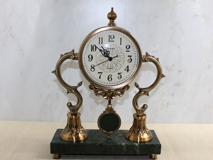 Altı Mermer Masa Üstü Saat