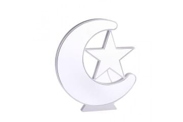 Ay Yıldız Pano Türk Bayrağı Şerit Ledli Işıklı Tablo Hediyelik