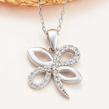 925 Ayar Gümüş Yusufçuk Kadın Kolye