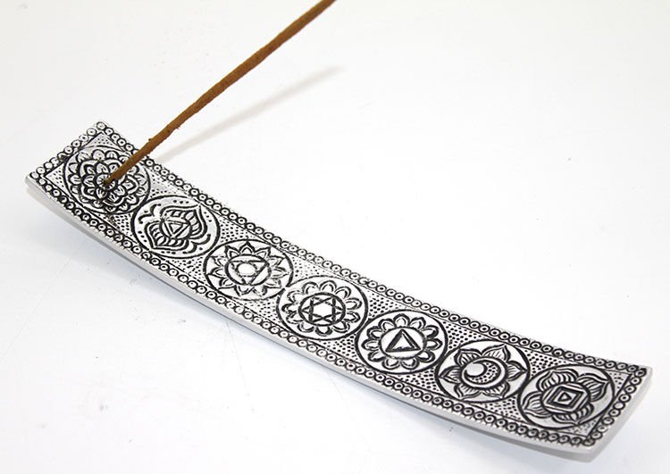 Metal Kayık 7 Çakra ( Chakra ) Tütsülük