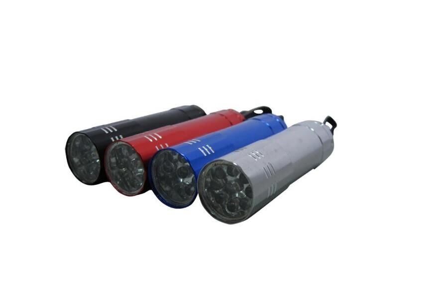 9 Ledli Pilli EL Feneri Kamp Dağcı Lamba Fener