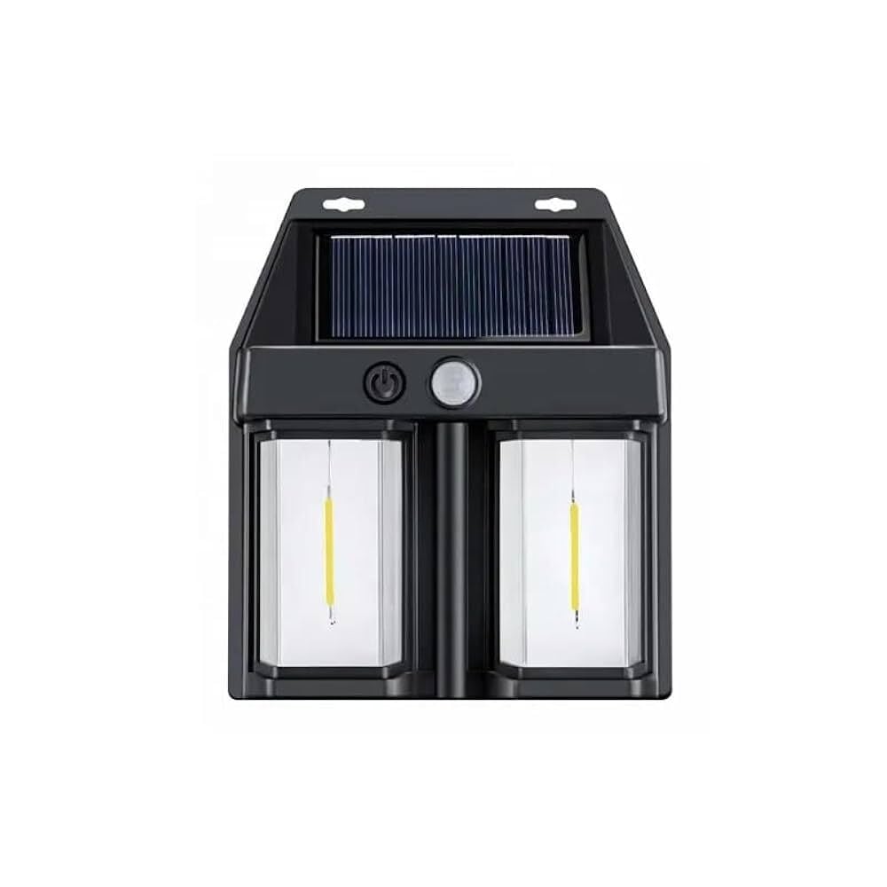 Ampul İkili Solar Duvar Aplik Güneş Enerjili Hareket Sensörlü
