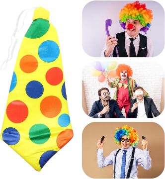 Palyaço Kravatı Lastikli Geniş Kesim 17x37 cm