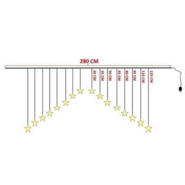 Yıldız Perde LED Çapraz
