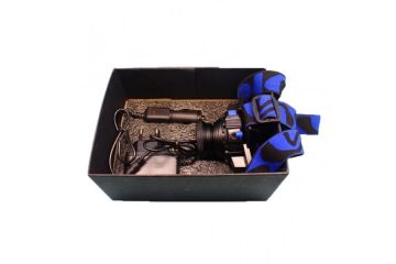 Q5 Şarjlı Mercekli Kafa Feneri Lambası Cree Led Ampül