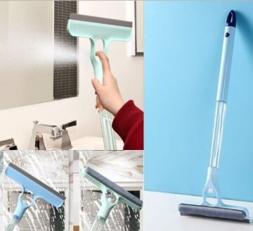 4 in 1 Spreyli Çek Çekli Camsil ve Fırça Aparatı