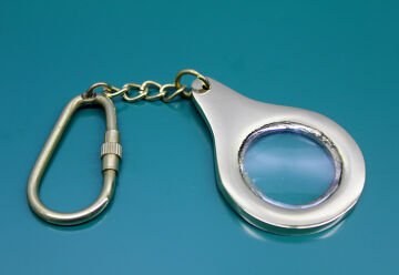 Pirinç Büyüteç Anahtarlık