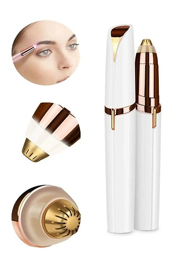 İnce Uçlu Yüz İçin Tüy Kıl Alıcı Kaş Bıyık Epilasyon Aleti Pilli