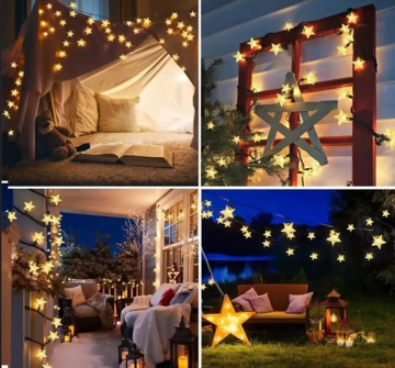 8 Fonksiyonlu 5 Metre 30 Yıldız Güneş Enerjili S-42