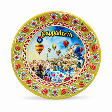 Kapadokya Temalı Seramik Magnet