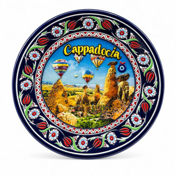 Kapadokya Temalı Seramik Magnet