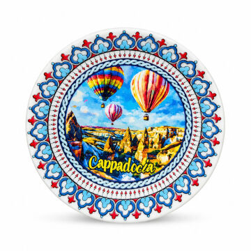 Kapadokya Temalı Seramik Magnet