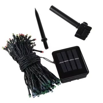 Güneş Enerjili Siyah Kablo Bahçe Aydınlatma S-46