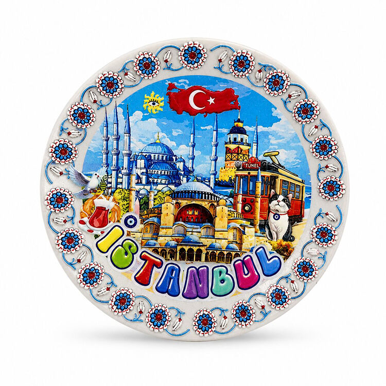 İstanbul Temalı Seramik Magnet
