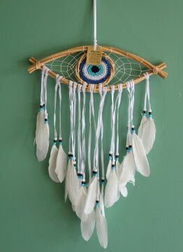 Rüya Kapanı Düş Kapanı Dream Catcher Göz Tasarımı