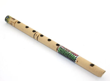 Bambu Batikli Flüt 30 Cm