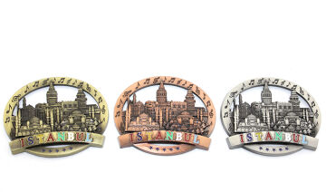 İstanbul Temalı Metal Magnet