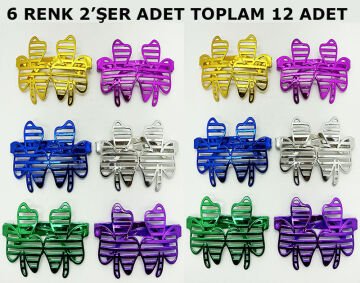 Parti Aksesuar Parti Gözlüğü 6 Renk 12 Adet