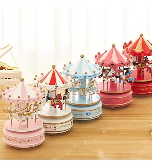 Nostaljik El Yapımı Atlıkarınca Müzik Kutusu N-42