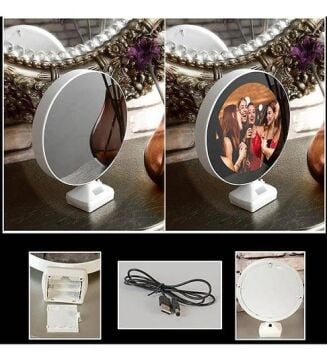 Fotoğraflı Sihirli Ayna Işıklı Fotoğraf Çerçevesi N-36