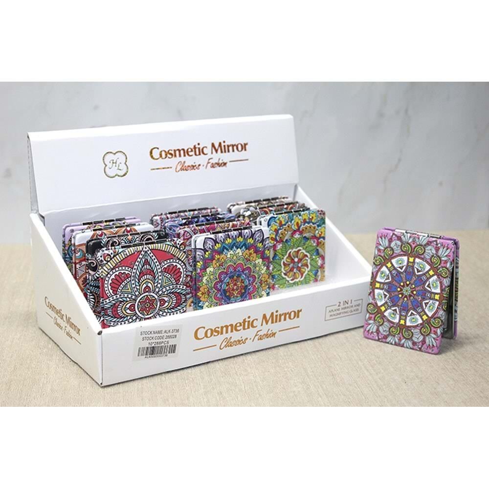 Taşlı El Aynası Dikdörtgen İnce