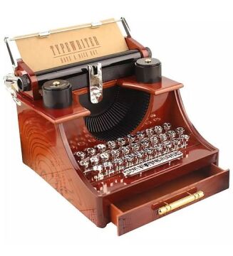 Daktilo Şeklinde Büyük Müzik Kutusu N-26
