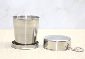 Katlanabilir Tekli Paslanmaz Çelik Shot Bardak