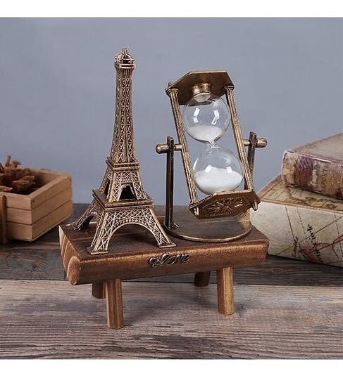 Eyfel Kulesi Kum Saati Dekoratif Hediyelik