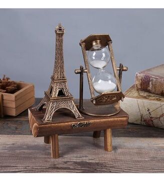 Eyfel Kulesi Kum Saati Dekoratif Hediyelik