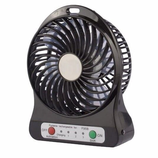 Kablosuz Şarjlı Masa Üstü Mini Renkli Vantilatör