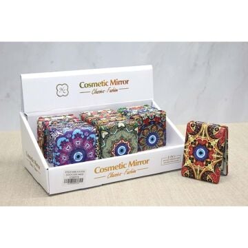 Taşlı El Aynası Dikdörtgen Kalın