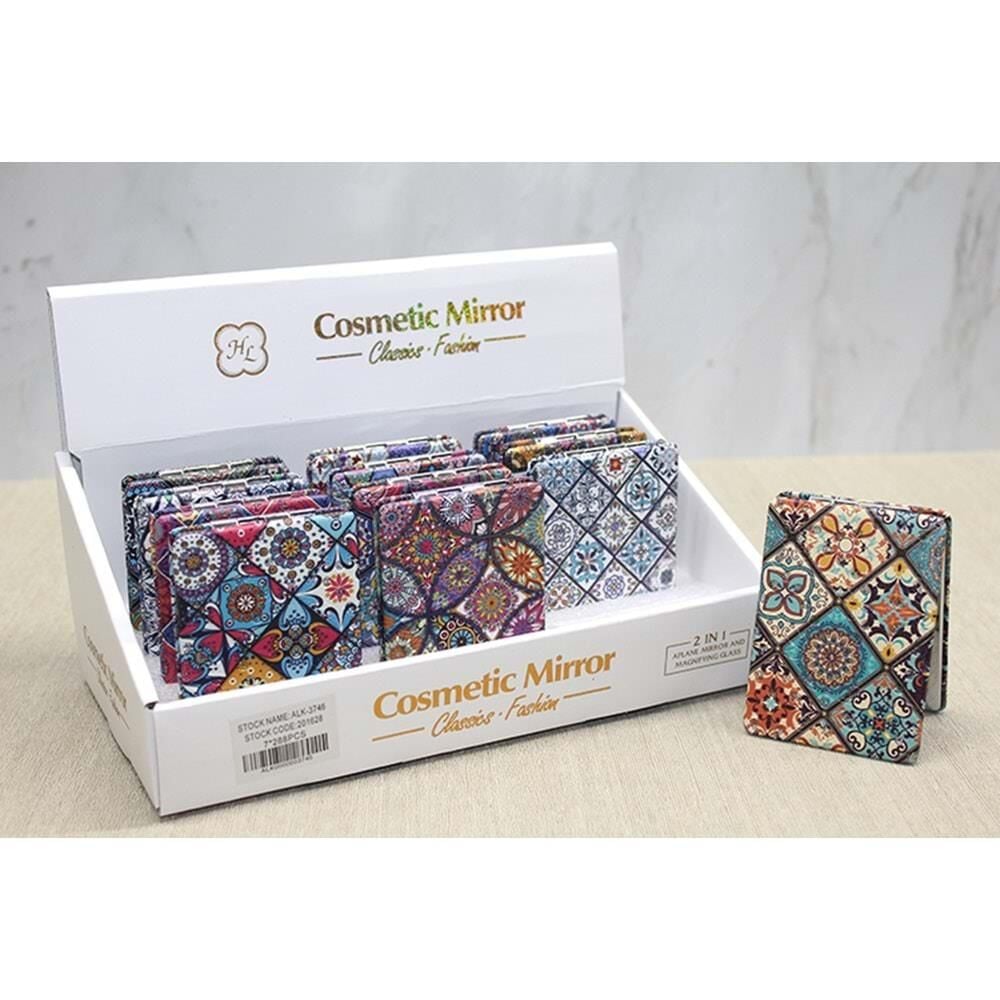 Taşlı El Aynası Dikdörtgen İnce