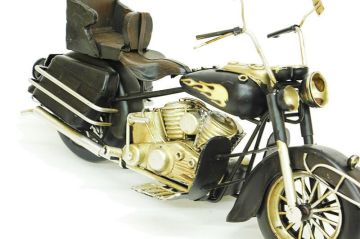 Dekoratif Metal Motosiklet Vintage Chopper Ev Ofis Hediyelik