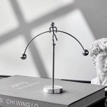 Halterci Şeklinde Newton Balans Denge Topları han-24