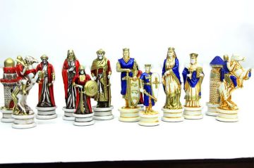Satranç Taşı Polyester Ortaboy Selçuklu Haçlı Dekoratif Hediyelik