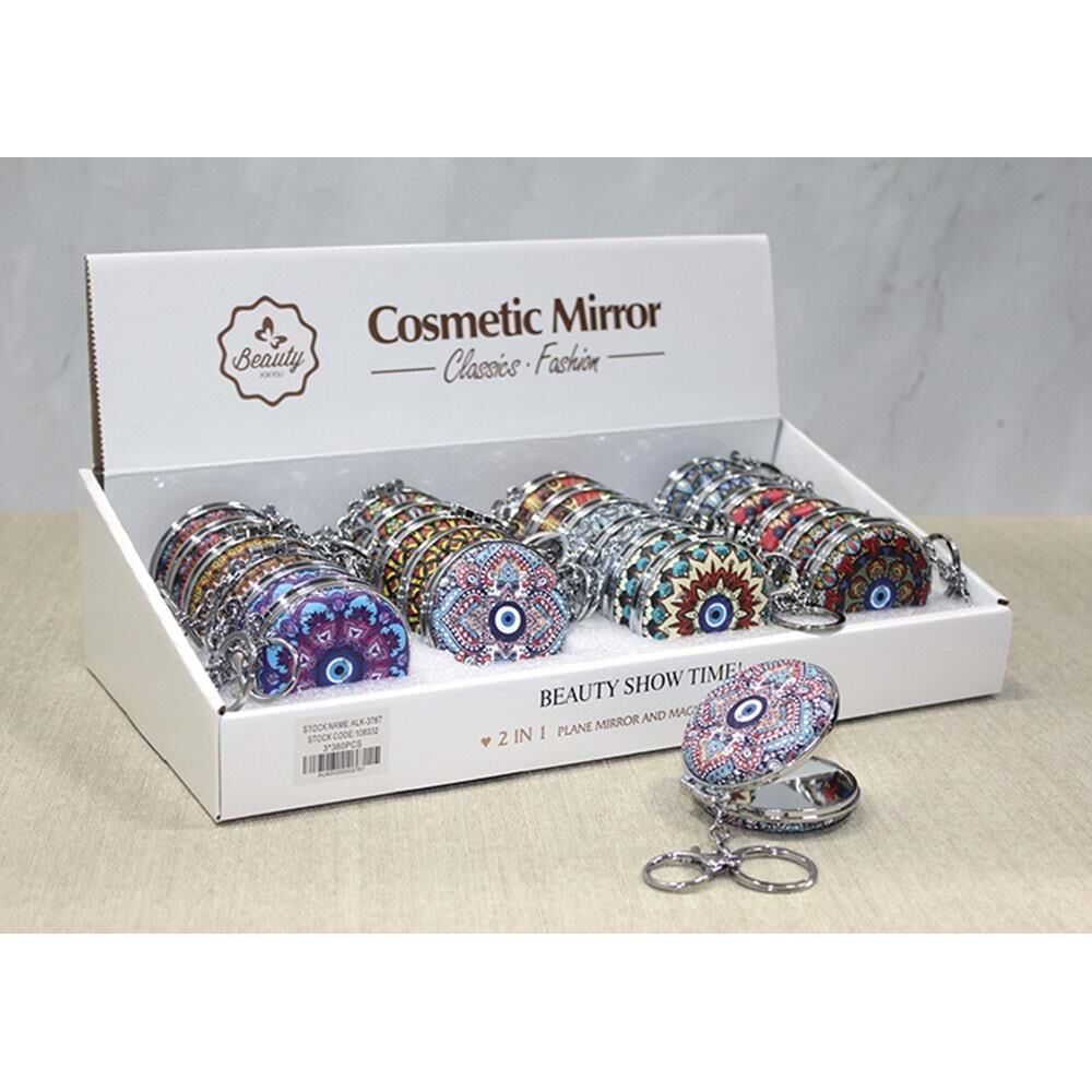 Taşlı El Aynası Anahtarlık