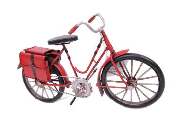 Dekoratif Metal Bisiklet Çantalı Vintage Ev Ofis Hediyelik
