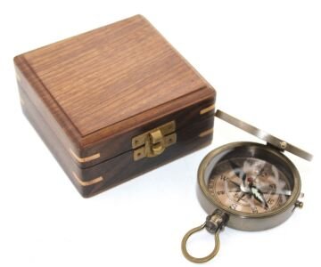 Ahşap Kutulu Pusula