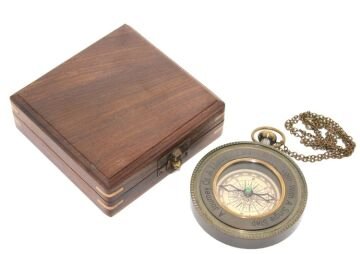 Ahşap Kutulu Pusula