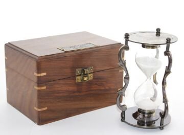 Ahşap Kutulu Pirinç Kumsaati