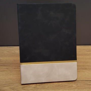 Siyah Çizgili Deri Defter