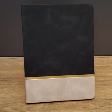 Siyah Çizgili Deri Defter