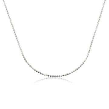 925 Ayar Gümüş Küçük Top Zincir