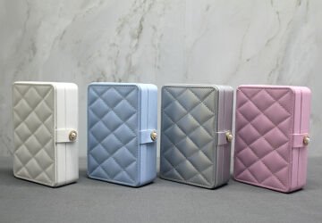 Deri Kaplamalı Makyaj Ve Takı Kutusu