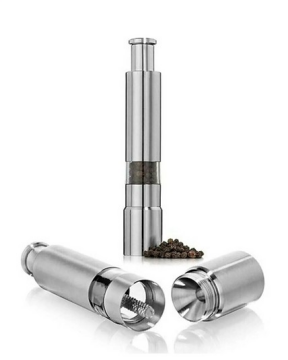 Karabiber Tuz Baharat Öğütücü Otomatik Basmalı Çelik Değirmen