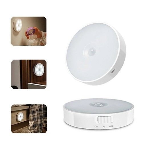 Hareket Sensörlü 8 Ledli Usb Şarjlı Beyaz Işık