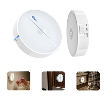 Hareket Sensörlü 8 Ledli Usb Şarjlı Beyaz Işık