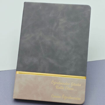 Öğretmenler Günü Hediyesi Yazılı Deri Defter