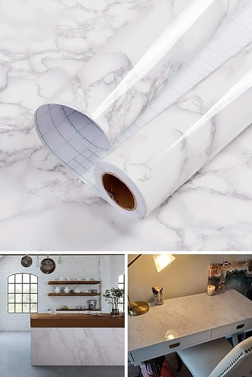 Kendinden Yapışkanlı Mermer Desenli Kaplama Kağıdı