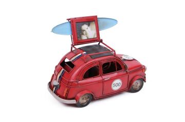 Dekoratif Metal Araba Çerçeveli Vintage Ev Ofis Hediyelik